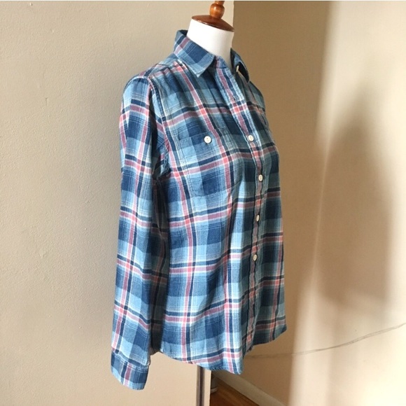Faherty Seasons Work Shirt Plaid Flannel - Picture 5 of 8